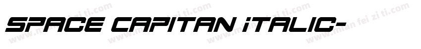Space Capitan Italic字体转换